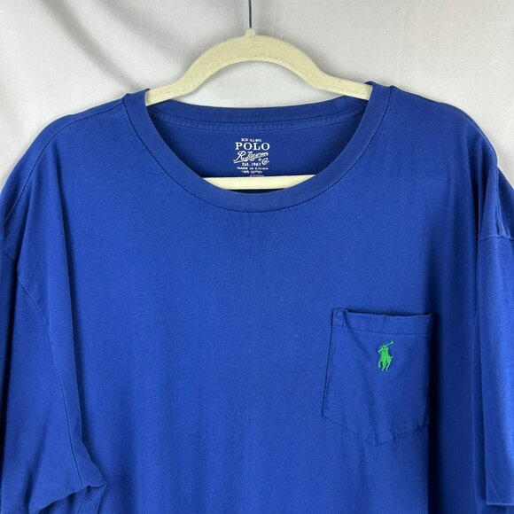 Polo Ralph Lauren 2 Pack T Shirts Men XL‎ Blue Gray Crew Neck Short Sleeves Pony - Picture 3 of 13